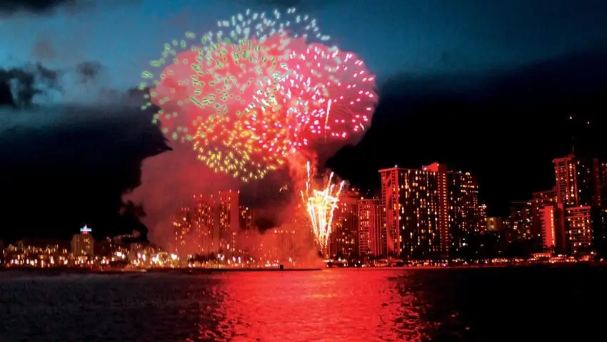 Waikiki Fireworks Sail