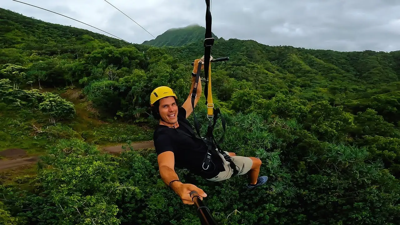 Jurassic Valley 7-Line Zipline Adventure - Kualoa Ranch Eco-Tour & Tandem Flight