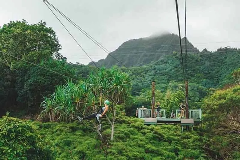 Jurassic Valley 7-Line Zipline Adventure - Kualoa Ranch Eco-Tour & Tandem Flight - photo 4