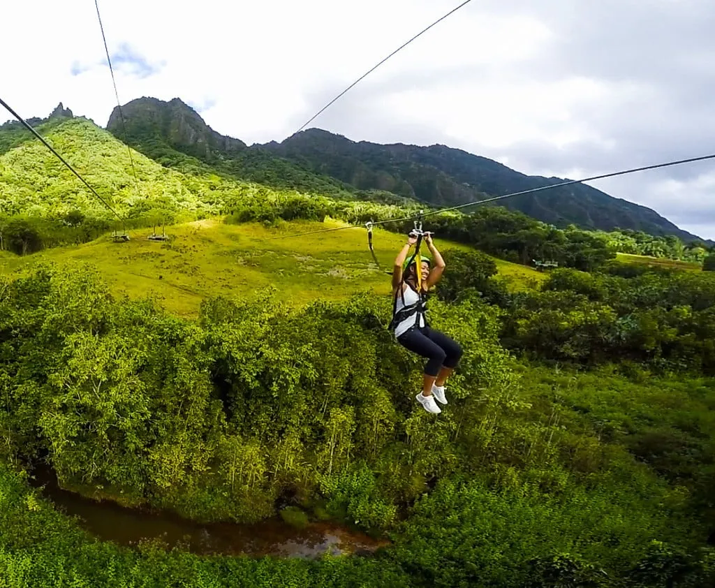 Jurassic Valley 7-Line Zipline Adventure - Kualoa Ranch Eco-Tour & Tandem Flight - photo 5