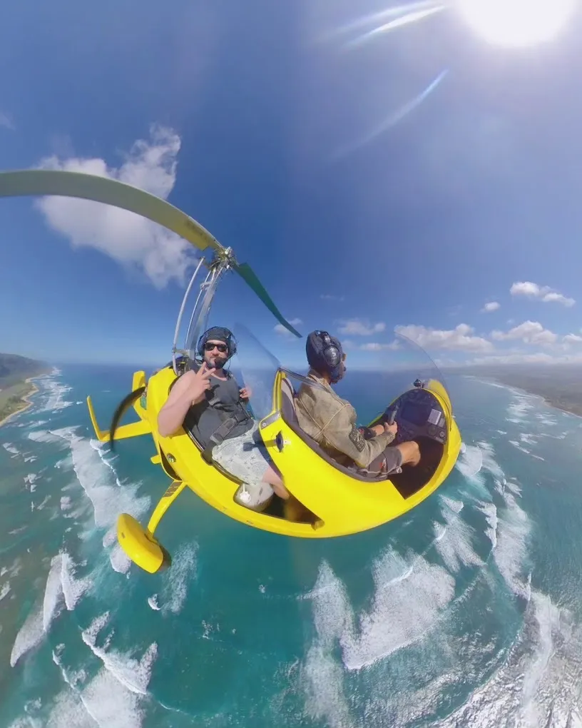 Gyroplane Adventure: Thrilling Open-Air Flight over the Oahu Coastline - photo 2