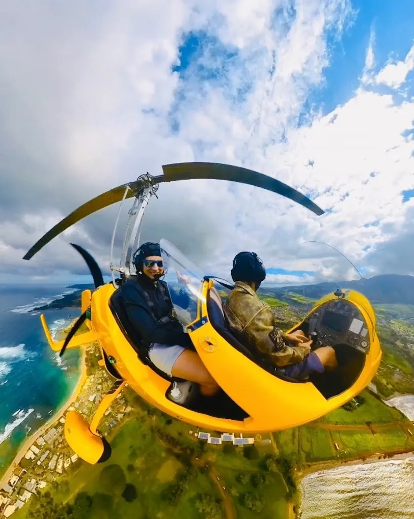Gyroplane Adventure: Thrilling Open-Air Flight over the Oahu Coastline - photo 4